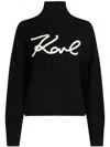 Karl Lagerfeld Karl Signature Soutache Sweater In Black