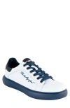 Karl Lagerfeld Men's Low Top Leather Sneakers In White