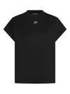 Karl Lagerfeld Embroidered Short-sleeved T-shirt In Black