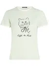 Karl Lagerfeld Kl X Jorge Parra Choupette Slim T-shirt In Green