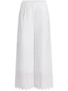 Karl Lagerfeld Embroidered Trousers In White