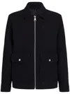 Karl Lagerfeld Essential Bouclé Shirt Jacket In 黑色