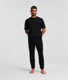 Karl Lagerfeld Essential Logo Loungewear Joggers In Black