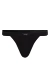 Shop Karl Lagerfeld Essential Logo-waistband Briefs In 999 Black