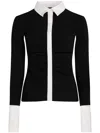 Karl Lagerfeld Essential Long-sleeved Polo Shirt In Black