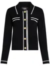 Karl Lagerfeld Karl Essential Pipeline Cardigan In Black