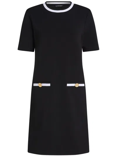 Karl Lagerfeld Essential T-shirt Dress In Black