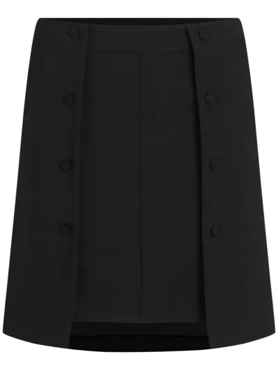 Karl Lagerfeld Archive Wrap Miniskirt In Black