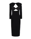 Karl Lagerfeld Evening Cut Out Dress Woman Midi Dress Black Size 4 Recycled Polyester, Elastane In Black