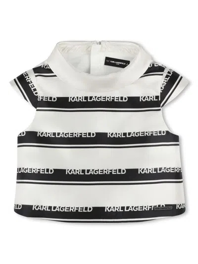 Karl Lagerfeld Kids' Exception Top In Neutrals