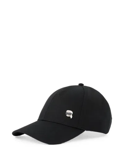 Karl Lagerfeld Exclusive Ikon Pin Cap In Black