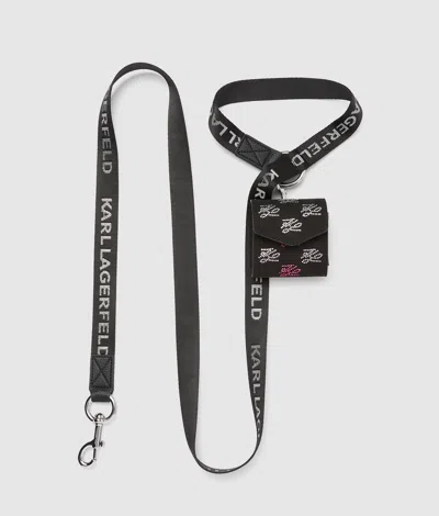 Karl Lagerfeld Exclusive K/autograph Pet Leash In Black