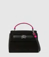 Karl Lagerfeld Exclusive K/autograph Rhinestone Top-handle Bag In Black