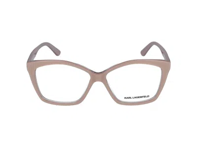 Karl Lagerfeld Eyeglasses In Camel Trilayer