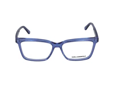 Karl Lagerfeld Eyeglasses  Kl6080 450 Azure 54/15/140 In Red