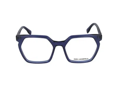 Karl Lagerfeld Eyeglasses  Kl6093 400 Blue 54/18/140 In Neutral