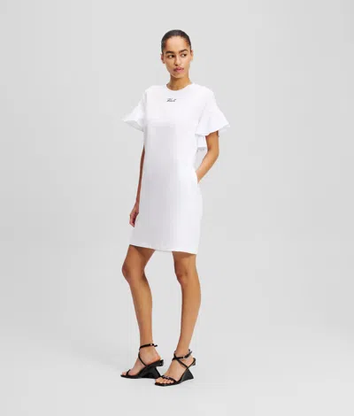 Karl Lagerfeld Fabric Mix T-shirt Dress