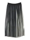 Karl Lagerfeld Pleated Striped Skirt