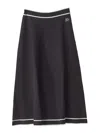 Karl Lagerfeld Falda Semilarga - Negro