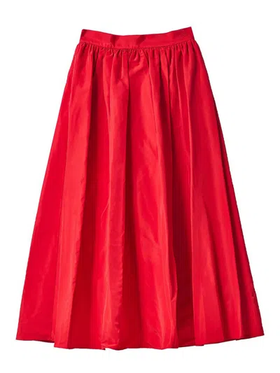 KARL LAGERFELD FALDA SEMILARGA - ROJO