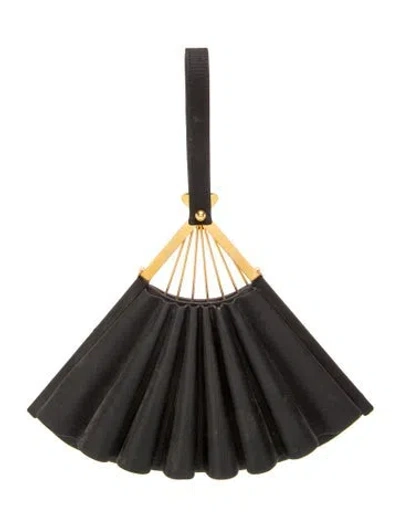 Pre-owned Karl Lagerfeld Fan Bag Vintage In Black