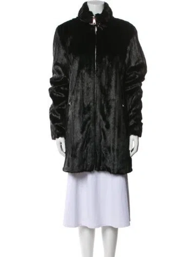 Pre-owned Karl Lagerfeld Faux Fur Coat In Multi
