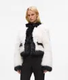 Karl Lagerfeld Faux-fur Jacket In White