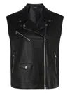 Karl Lagerfeld Faux-leather Gilet
