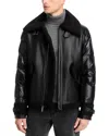 Karl Lagerfeld Zipped Biker Jacket In Black
