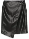 Karl Lagerfeld Adjustable Snap Skirt In 黑色