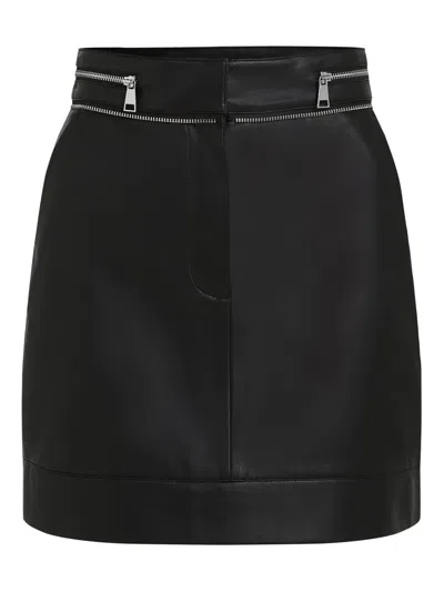 Karl Lagerfeld Faux-leder-rock Mit Reissverschlussdetail