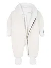 Karl Lagerfeld Faux-shearling Hooded Snowsuit In White