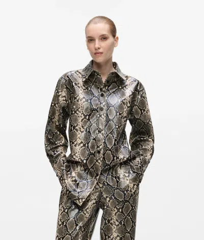 Karl Lagerfeld Faux-python Overshirt
