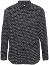 Karl Lagerfeld Ff Karligraphy-print Cotton Shirt In Black