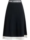 Karl Lagerfeld Karl Logo Knit Dress In Black