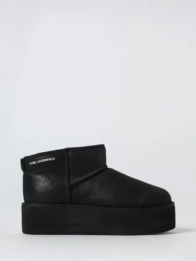 Karl Lagerfeld Flat Ankle Boot  Woman Color Black
