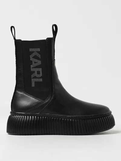 Karl Lagerfeld Flat Ankle Boots  Woman Color Black