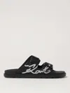 Karl Lagerfeld Flat Sandals  Woman Color Black In Black