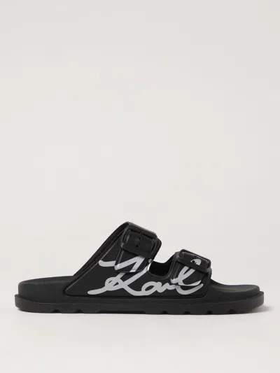 Karl Lagerfeld Flat Sandals  Woman Color Black