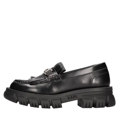 Karl Lagerfeld Flat Shoes In Black