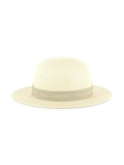 Karl Lagerfeld Kids' Floppy Hat In Neutrals