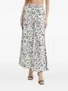 Karl Lagerfeld Floral-print Drawstring Trousers In White