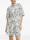 Karl Lagerfeld Floral-print Jumpsuit In White
