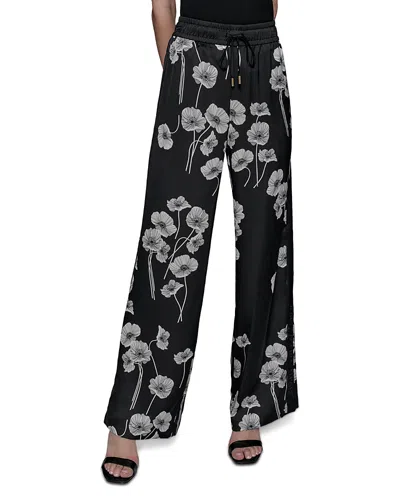 KARL LAGERFELD FLORAL PRINT PANTS