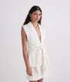 Karl Lagerfeld Fluid Wrap Gilet In White