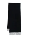 Karl Lagerfeld Fringed Scarf In Black