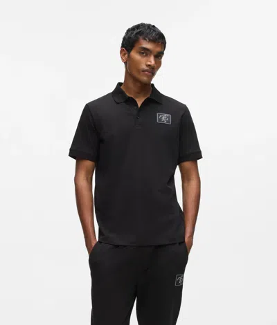 Karl Lagerfeld From Paris With Love Polo Shirt In Multi