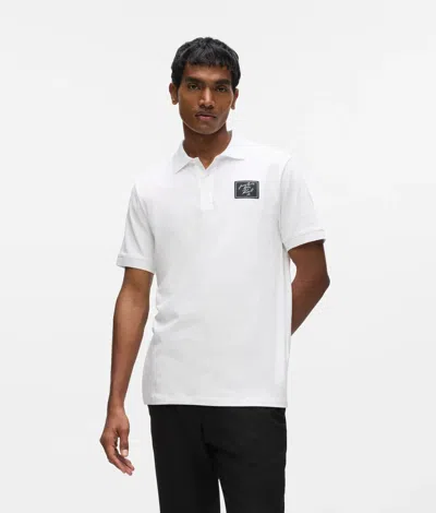 Karl Lagerfeld From Paris With Love Polo Shirt In Multi