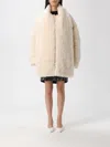 Karl Lagerfeld Fur Coat  Woman Color White In Neutral