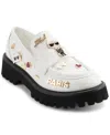 Karl Lagerfeld Paris Gaston Lug Sole Loafer In Bright White